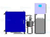 Горизонтальная сушильная вакуумная камера СНВС-512/0.8-И2-2В для быстрой сушки в вакууме термочувствительных элементов, имеющих скрытые полости и содержащие объем влаги до 10 литров